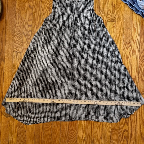 Eileen Fisher A-Line High Neck Polka Dot Swing Dress 100% Silk Women’s Size XXS - Picture 12 of 13